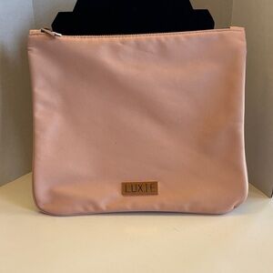 Luxie Soft Pink Cosmetic Bag 20” x 9” NWOT